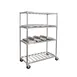 New Age P2448 48"W x 24"D x 76"H 4-Tier Stationary Aluminum Pot & Pan Rack, 900 lbs, Louvered Shelves, NSF, KD 2 image