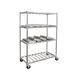 New Age PM2448 48" x 24" x 74" Mobile 4-Tier Aluminum Pot & Pan Rack, 1200 lb, NSF, KD 1 image