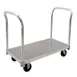 New Age PT2436P6 2600 lb Aluminum Platform Truck, 24x36, Removable Handle, Polyurethane Casters 1 image