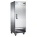 Norpole NE19F 29'' One Section Solid Door Reach-In Freezer, Bottom Mounted, 19 cu. ft. 1 image