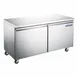 Norpole NP2F-60UC 60" 2-Door Undercounter Freezer, Stainless Steel, 15.5 cu. ft. 1 image