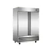 Norpole NP2F 54'' Two Section Solid Door Reach-In Freezer, All Stainless Steel, 48 cu. ft. 1 image