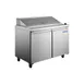 Norpole NP2R-SW60 60" 2-Door Sandwich and Salad Prep Table, 16 Pans, Stainless Steel 1 image