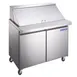 Norpole NP2R-SWMT36 37" Mega Top Sandwich/Salad Prep Table w/ 2 Doors, 10 Pans 1 image