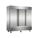 Norpole NP3F 81'' Three Section Solid Door Reach-In Freezer, All Stainless Steel, 72 cu. ft. 1 image