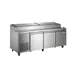 Norpole NP3R-PT 92" 3-Section Refrigerated Pizza Prep Table w/ 3 Doors, (12) 1/3 Pans 1 image