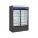 Norpole NPGR2-B 53" 2-Section Sliding Glass Door Merchandiser Refrigerator in Black, 45 cu. ft. 1 image