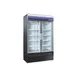 Norpole NPGR2-S45B 53" 2-Section Glass Door Merchandiser Refrigerator in Black, 45 cu. ft. 1 image