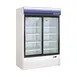 Norpole NPGR2-S45 53" 2-Section Glass Door Merchandiser Refrigerator in White, 45 cu. ft. 1 image