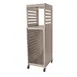 NU-VU CR18 18 Pan Full Height Aluminum Open / Closed Bread Cabinet w/ 3-1/4" Bottom Load Slides 1 image