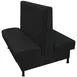 Oak Street AMES-9642-SGL 96" Double Restaurant Booth, Upholstered Springless Seat, Black Steel Legs, Finished Ends 1 image
