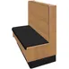 Oak Street ARST-6042-SGL-VSWB  60"L Single Plain Back Booth, Wood Back, 42" Height 1 image