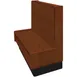 Oak Street ARST-6042-SGL-WSWB 60"L Single Plain Back Aristocrat Booth, Wood Back & Seat, 42"H, Oak Construction 1 image