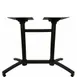 Oak Street B1936F-STD Adjustable Height Aluminum Restaurant Table Base, Black Finish, 37.2in Wide 1 image