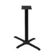 Oak Street B2230-CTR Counter Height Table Base, 22x30 Base, 3 Steel Column, Black Sandtex Finish 1 image