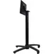 Oak Street B2626F-BAR 26.8x26.8 Bar Height Aluminum Table Base, Black Finish, 3 Steel Column 1 image