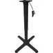 Oak Street B27-ADJ Adjustable Height Restaurant Table Base, 27x27, 3 Steel Column, Black Sandtex Finish 1 image