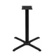 Oak Street B30-CTR 30x30 Restaurant Table Base, 3 Steel Column, Black Sandtex Finish 1 image