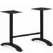 Oak Street B3023F-STD Adjustable Height Aluminum Restaurant Table Base, Black Finish, 30.7in Leg Span 1 image
