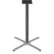 Oak Street B30CHR-BAR 30x30 3 Column Bar Height Stamped Steel Chrome Table Base 1 image