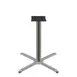Oak Street B30CHR-STD 30x30 Restaurant Table Base, 3 Column, Chrome, Steel 1 image