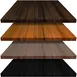 Oak Street BEO48R 48" Round Oak Butcher Block Economy Table Top, 1-1/2" Thick 1 image