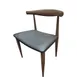 Oak Street CM-6063-DW-BLK Elbow Series Side Chair, Black Vinyl Seat, Driftwood Finish, Hairpin Back 1 image