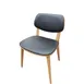 Oak Street CW-0234-NT-BLK Indoor Harbor Series Side Chair with Black Vinyl Back & Seat, Black 1 image