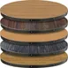 Oak Street FT42R-L Round 42" Diameter 1-1/8" Thick Laminated Oak Faced Engineered Wood Table Top with 2" Steel Edge 1 image
