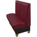 Oak Street HALE-4842-SGL 48" Single Channel Back Restaurant Booth, Upholstered Seat & Back, 42"H 1 image