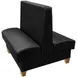 Oak Street HMT-3042-DBL 30" Double Plain Back Booth, Upholstered Seat & Back, 42" Height, 4" Wood Legs 1 image