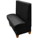 Oak Street HMT-3042-SGL Hamilton Single Booth, 30"L, 42"H, Upholstered Seat & Back, Finished Ends, 4" Wood Legs 1 image