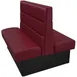 Oak Street LU-7242-DBL 72" Double Channel Back Booth, Upholstered, 42" Height, Fully Sculptured Spring Less Seat 1 image
