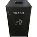 Oak Street M8560-BLK Recycling Unit, Trash 1 image