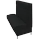 Oak Street MRGO-7242-SGL 72" Single Plain Back Booth, Upholstered with Headroll, 42"H, Brushed Aluminum Legs 1 image