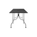 Oak Street OB2430-BAR Rectangular Bar Height Outdoor Table, 24" x 30", Rolled Steel Top, Black Finish, 2" Umbrella Hole, Steel Base 1 image
