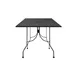 Oak Street OB3030-BAR 30"x30" Square Bar Height Outdoor Table, Rolled Steel Top, 2" Umbrella Hole, Black Steel Base, Indoor/Outdoor Use 1 image