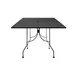 Oak Street OB3636-BAR Square 36" x 36" Bar Height Outdoor Restaurant Table, Rolled Steel Top, 2" Umbrella Hole, Black Steel Base, Indoor/Outdoor Use 1 image