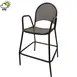 Oak Street OD105-BAR Diamondback Series Bar Stool with Arms, Punched Steel Mesh Back & Seat, Black Finish 1 image