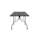Oak Street OD2430-STD Diamondback Series 24" x 30" Rectangular Punched Steel Mesh Top Standard Height Outdoor Restaurant Table, Black Finish, Steel Base 1 image