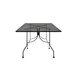Oak Street OD3030-STD Diamondback Series 30"x30" Square Punched Steel Mesh Top Standard Height Outdoor Restaurant Table, Black Finish, Steel Base 1 image