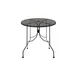 Oak Street OD30R-BAR Diamondback Series 30 Inch Round Bar Height Outdoor Table, Punched Steel Mesh Top, Black Finish, Steel Base 1 image