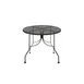 Oak Street OD30R-STD 30 Inch Round Punched Steel Mesh Top Outdoor Restaurant Table, Standard Height, Black Finish, Steel Base 1 image