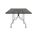 Oak Street OD3636-BAR Diamondback Series 36" x 36" Square Punched Steel Mesh Top Bar Height Outdoor Restaurant Table, Black Finish, Steel Base 1 image