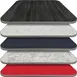 Oak Street RT2424 Square Retro Table Top, 24x24, 1-1/4 Thick, Laminate Surface, Rubber T-Mold Edge 1 image