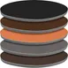 Oak Street RT48R Round Retro Laminate Table Top, 48" Dia., 1-1/4" Thick, Rubber T-Mold Edge 1 image