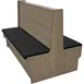 Oak Street SHEP-3042-DBL-VSWB 30"L Double Plain Back Booth, Wood Back, Upholstered Seat, 42"H 1 image