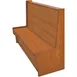 Oak Street SHEP-7242-SGL-WSWB 72"L Single Plain Back Booth, Fully Wooden, 42" Height 1 image