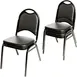 Oak Street SL2089-BLK Banquet Stacking Chair, Rounded Back with Hand Hold 1 image