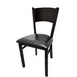 Oak Street SL2150-P Indoor Dining Chair with Wood Back, Black 1 image